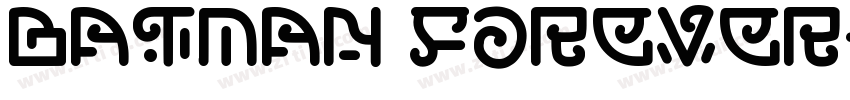 batman forever字体转换